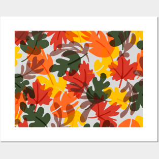 Autumn Pattern | Fallen Leaves colors Posters and Art